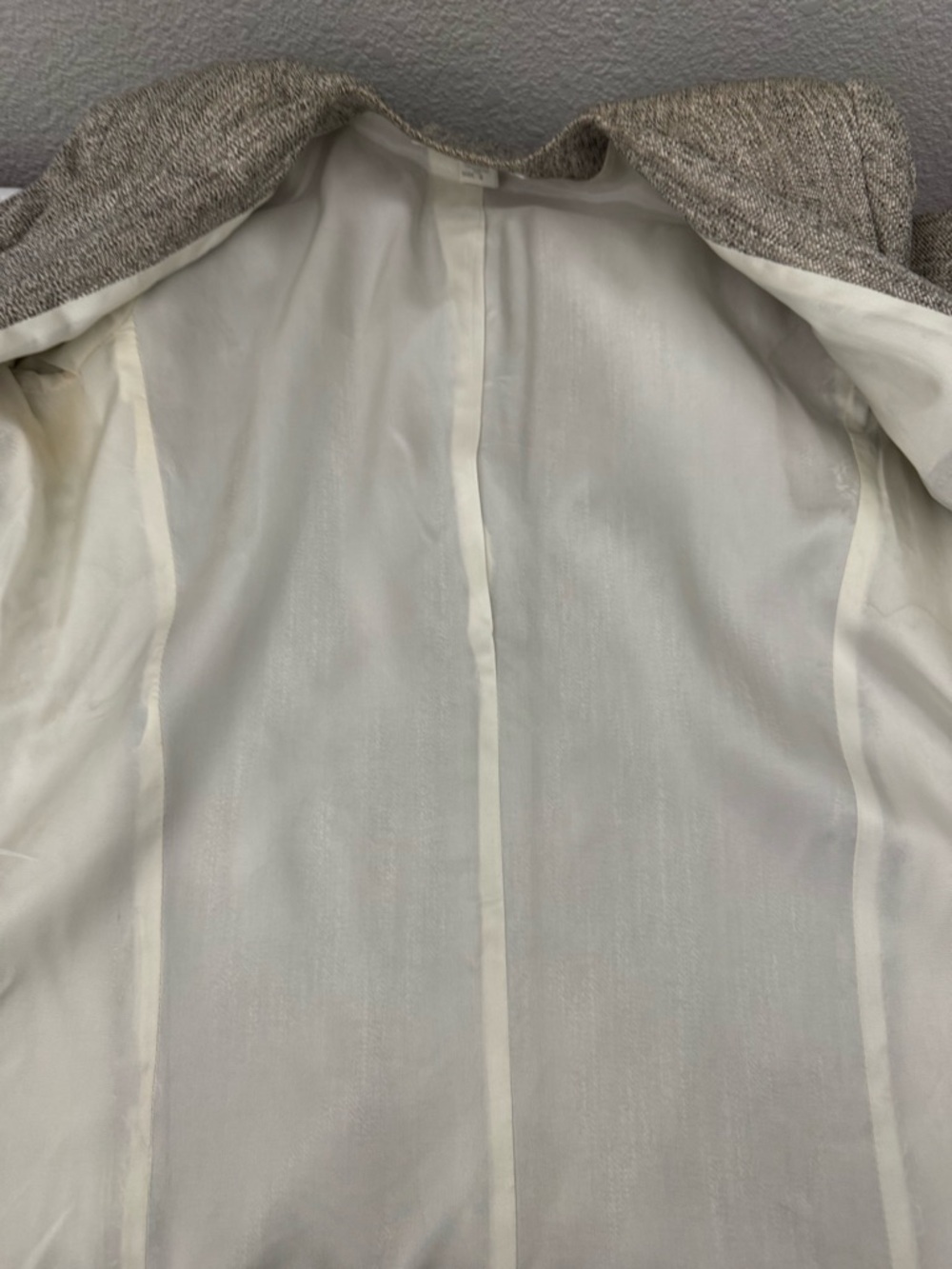 Vintage Christian Dior The Suit Longline Blazer Size 8 Rayon Linen Neutral USA - Picture 8 of 14